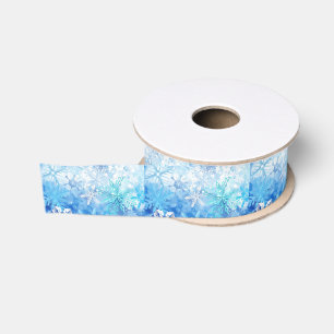 Eisige Schnee-Flocken Ripsband