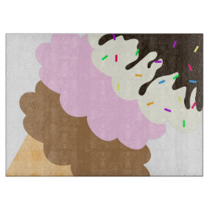 Eisige Süsse Schneidebrett