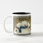 Eisige und Freund-Tasse Zweifarbige Tasse (Links)