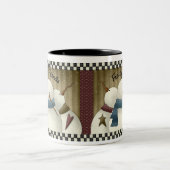 Eisige und Freund-Tasse Zweifarbige Tasse (Mittel)