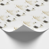 Eisiger Blick eines Eisbären Geschenkpapier (Ecke)