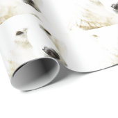 Eisiger Blick eines Eisbären Geschenkpapier (Rolleneckpunkt)