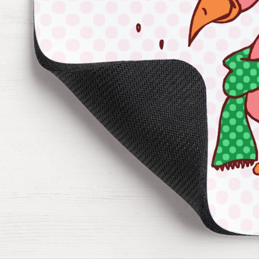 Eisiger Flamingo Mousepad (Ecke)