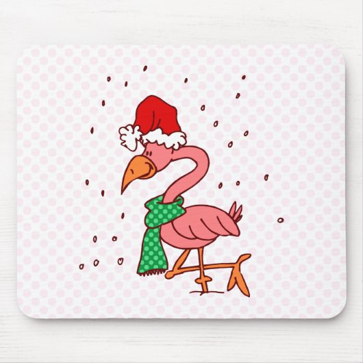 Eisiger Flamingo Mousepad (Vorne)