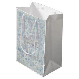Eisiger Frost Zinn Schneeflocke Weihnachten Frohes Mittlere Geschenktüte
