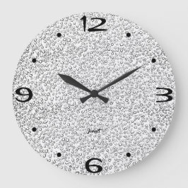 Eisiger Nebelgrauer Apfelschimmel Moderner Wandzei Große Wanduhr