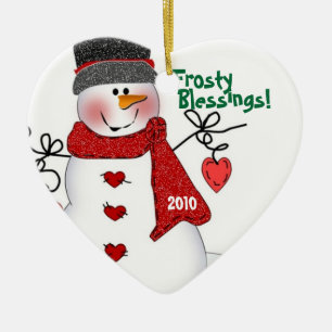 Eisiger Segen! Keramik Ornament