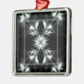 Eisiger Stern Silbernes Ornament (Links)