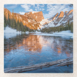 Eisiger Traumsee Glasuntersetzer