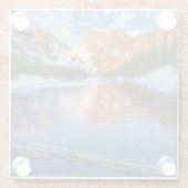 Eisiger Traumsee Glasuntersetzer (Rückseite)