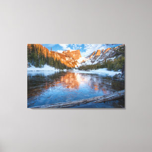 Eisiger Traumsee Leinwanddruck