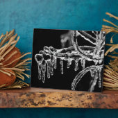 eisiger Winter eintreten Fotoplatte (Seite)