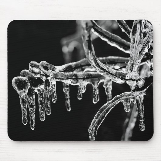 eisiger Winter eintreten Mousepad (Vorne)