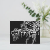 eisiger Winter eintreten Postkarte (Stehend Vorderseite)