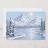 Eisiger Winter Karte (Vorderseite)