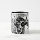 Eisiger Yellowstone-Bison Tasse (Zentrum)