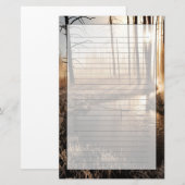 Eisiger Yellowstone-Morgen Briefpapier (Vorne/Hinten)