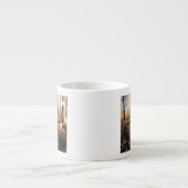 Eisiger Yellowstone-Morgen Espressotasse (Vorderseite)