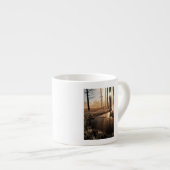 Eisiger Yellowstone-Morgen Espressotasse (Vorderseite Rechts)