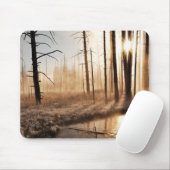Eisiger Yellowstone-Morgen Mousepad (Mit Mouse)