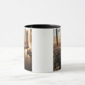 Eisiger Yellowstone-Morgen Tasse (Zentrum)