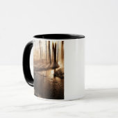 Eisiger Yellowstone-Morgen Tasse (Vorderseite Links)