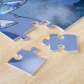 Eisiges Kristallwasserfall-Puzzle Puzzle (Seite)