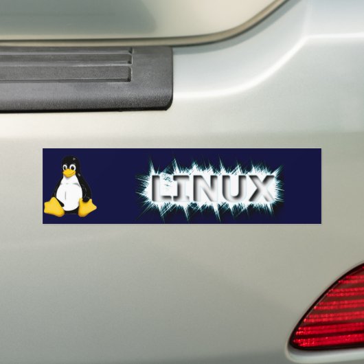 EISIGES LINUX AUTOAUFKLEBER (Auf Auto)