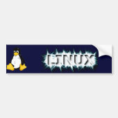 EISIGES LINUX AUTOAUFKLEBER (Vorne)