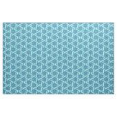 Eisiges Sechseckmuster mit Schneeflocken Stoff (Fat Quarter (45,7 x 55,9 cm))