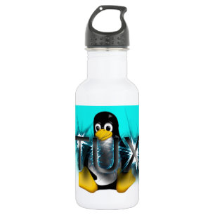 Eisiges TUX Edelstahlflasche