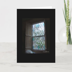 Eisiges Winter-Fenster-leere Karte