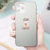 Eiskaffee Aufkleber (Telefon)