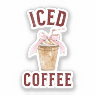 Eiskaffee Aufkleber
