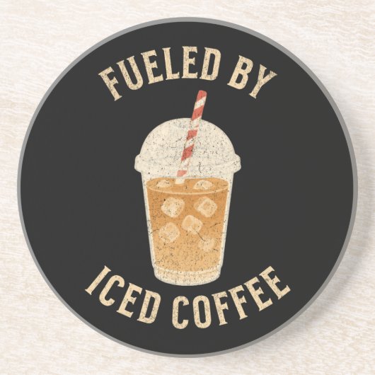 Eiskaffee Getränkeuntersetzer (Vorne)