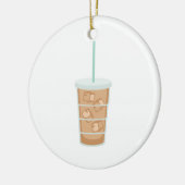 Eiskaffee Keramik Ornament (Links)