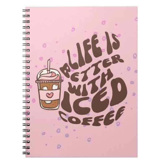 Eiskaffee Notizblock (Vorderseite)