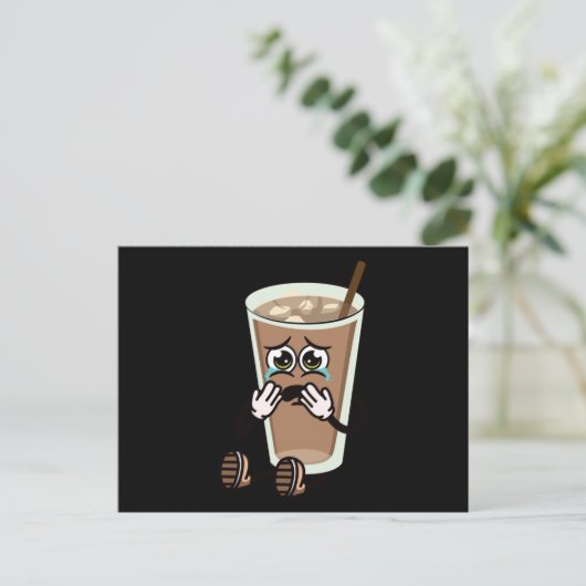EISKAFFEE POSTKARTE (Stehend Vorderseite)