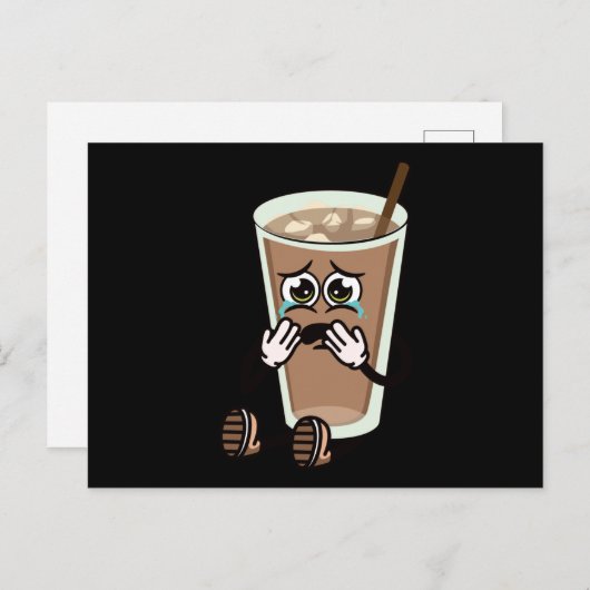 EISKAFFEE POSTKARTE (Vorne/Hinten)