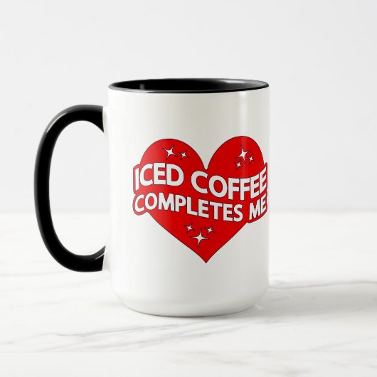 Eiskaffee schließt mich ab tasse (Links)