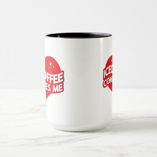 Eiskaffee schließt mich ab tasse (Zentrum)