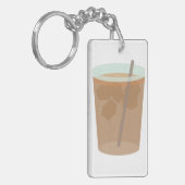 Eiskaffee Schlüsselanhänger (Vorderseite links)