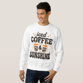 Eiskaffee-Sonnenschein-Sommer-Vibes Sweatshirt (Vorne ganz)