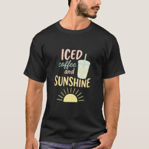 Eiskaffee und Sonnenschein Pastell Ästhetik Sommer T-Shirt