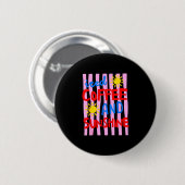 Eiskaffee und Sonnenschein süßer Sommerurlaub Button (Vorne & Hinten)