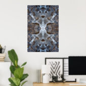 Eiskaleidoskopmuster Poster (Heimbüro)