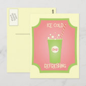 Eiskalt Erfrischender Pop Postkarte (Vorne/Hinten)