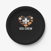 eiskalte Crew Klassischer T - Shirt Pappteller (Vorderseite)