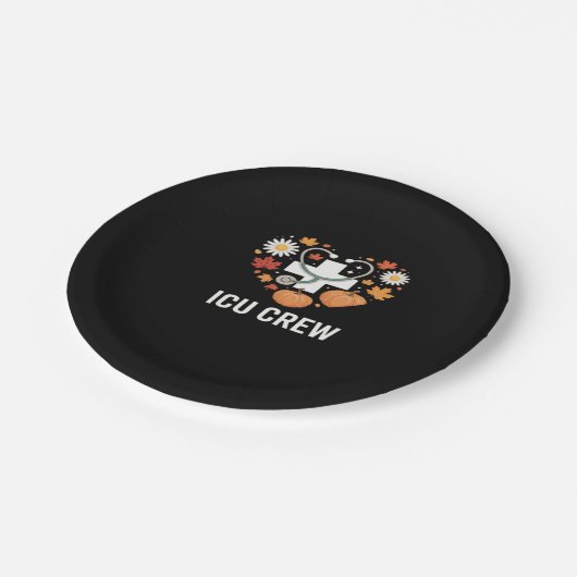 eiskalte Crew Klassischer T - Shirt Pappteller (Schrägansicht)