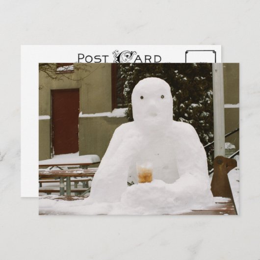 Eiskalte Erfrischung Postkarte (Vorne/Hinten)